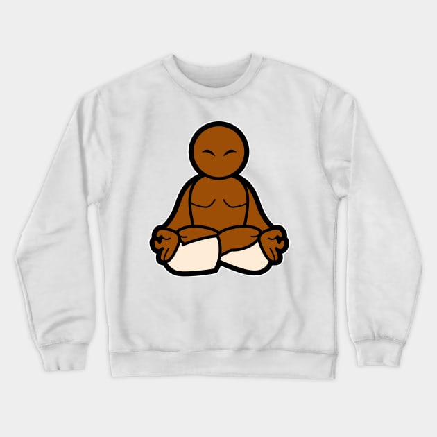 Padmasana (Lotus posture) Crewneck Sweatshirt by Cedarseed